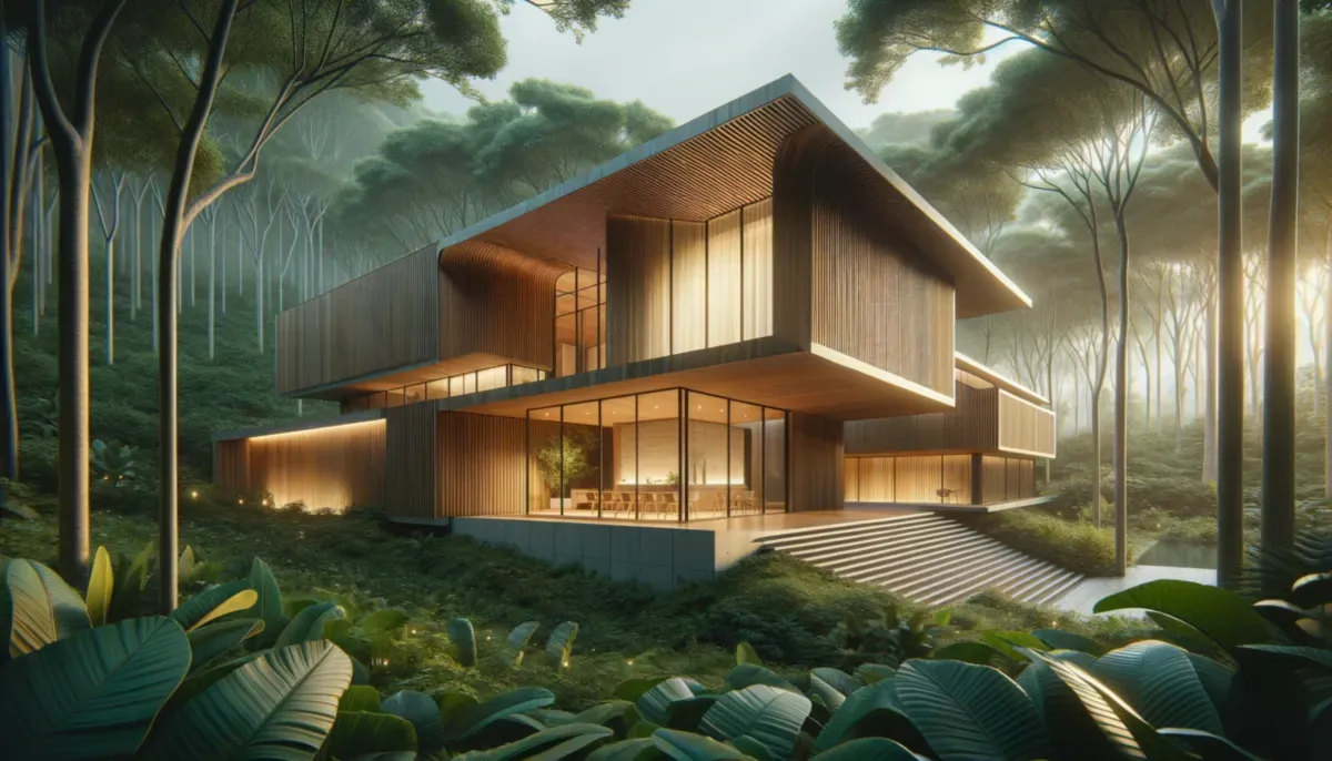 Casa Canadese con Tetti a Scaglie: Un'Opera d'Arte Naturale