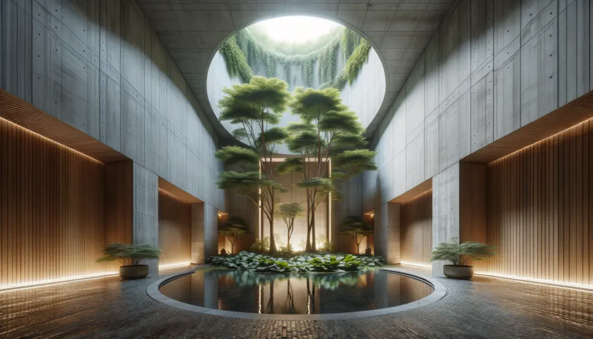 Un Clubhouse Circolare: Il Rifugio di Pietra che Abbraccia la Natura