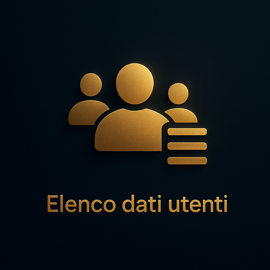 Elenco dati utenti